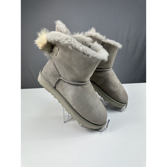 Ugg Bailey Bow Spanish Lamb Fur & Australian Liner F270 SAMPLE OOP *VERY RARE* - Picture 1 of 13